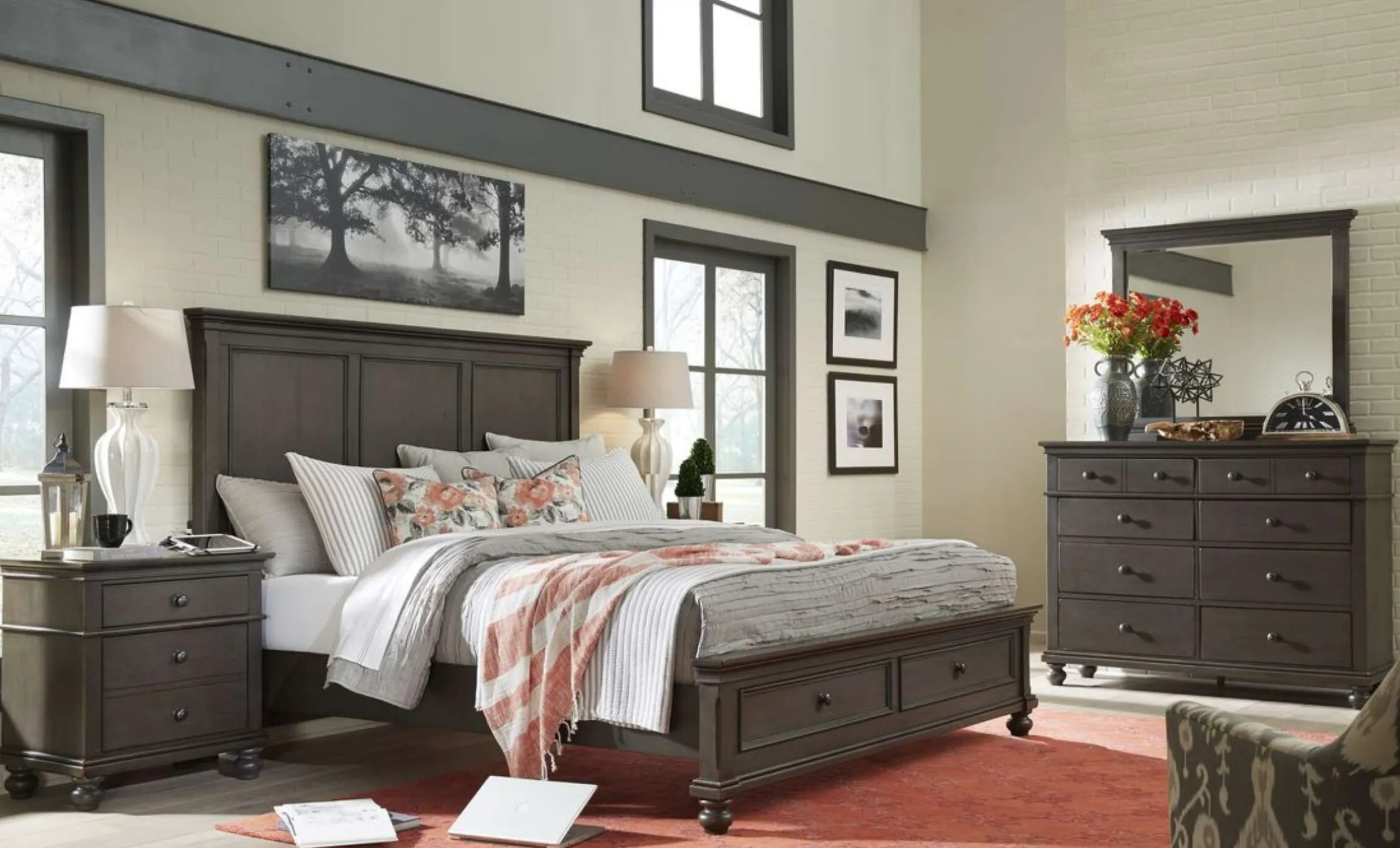 Aspen Home Oxford Panel Bed with Storage
