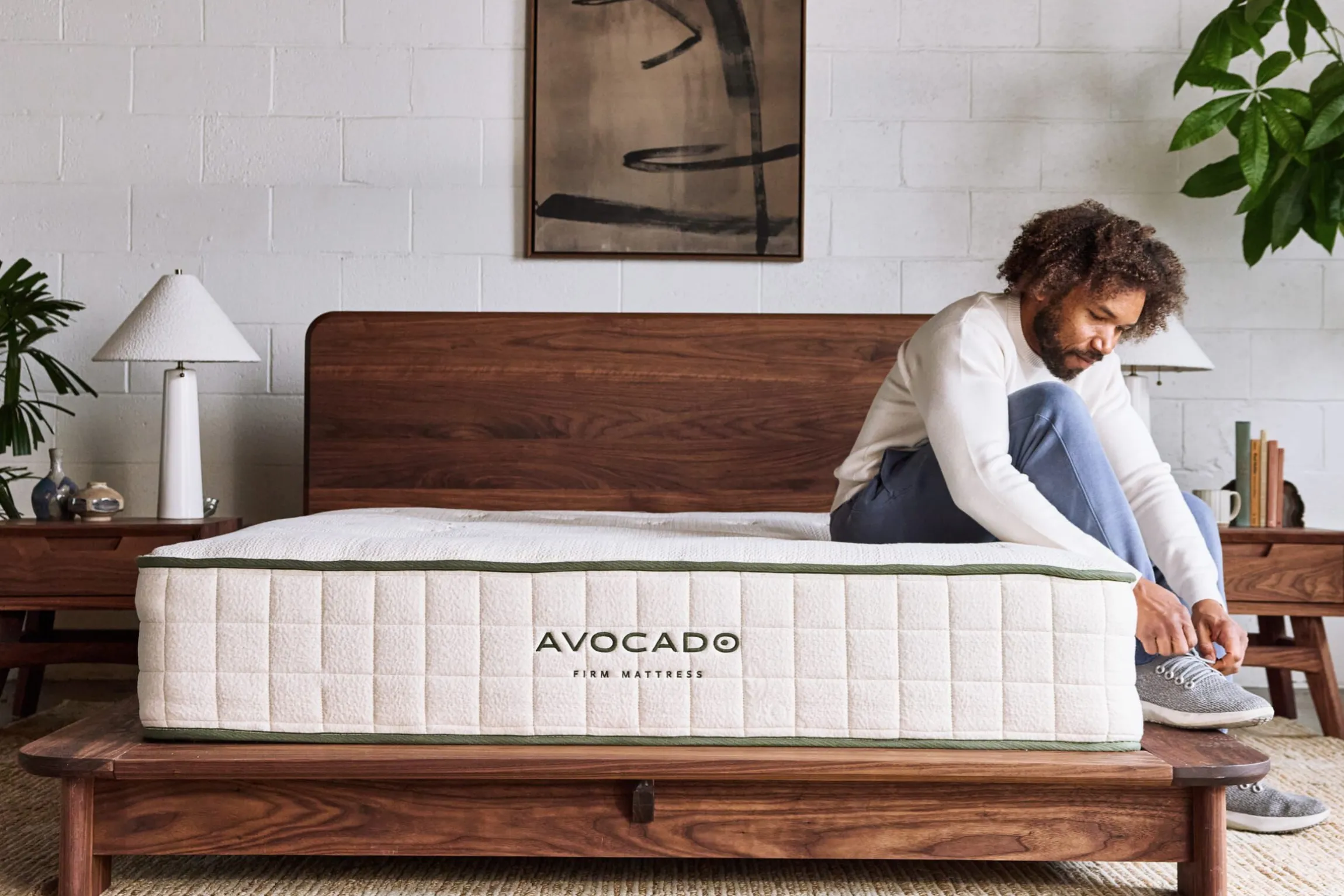 Avocado Green Hybrid Firm Mattress 11.5"
