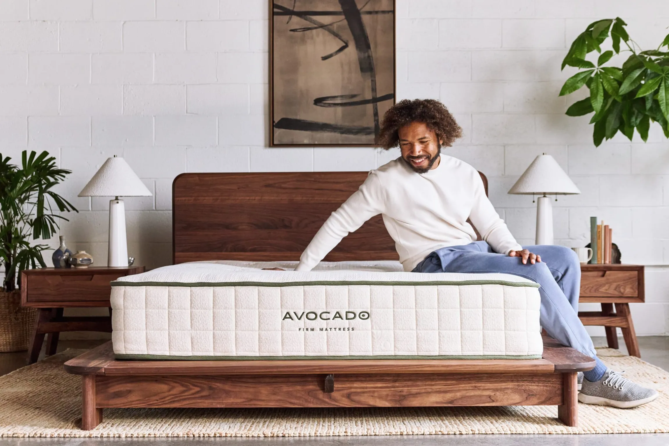 Avocado Green Hybrid Firm Mattress 11.5"