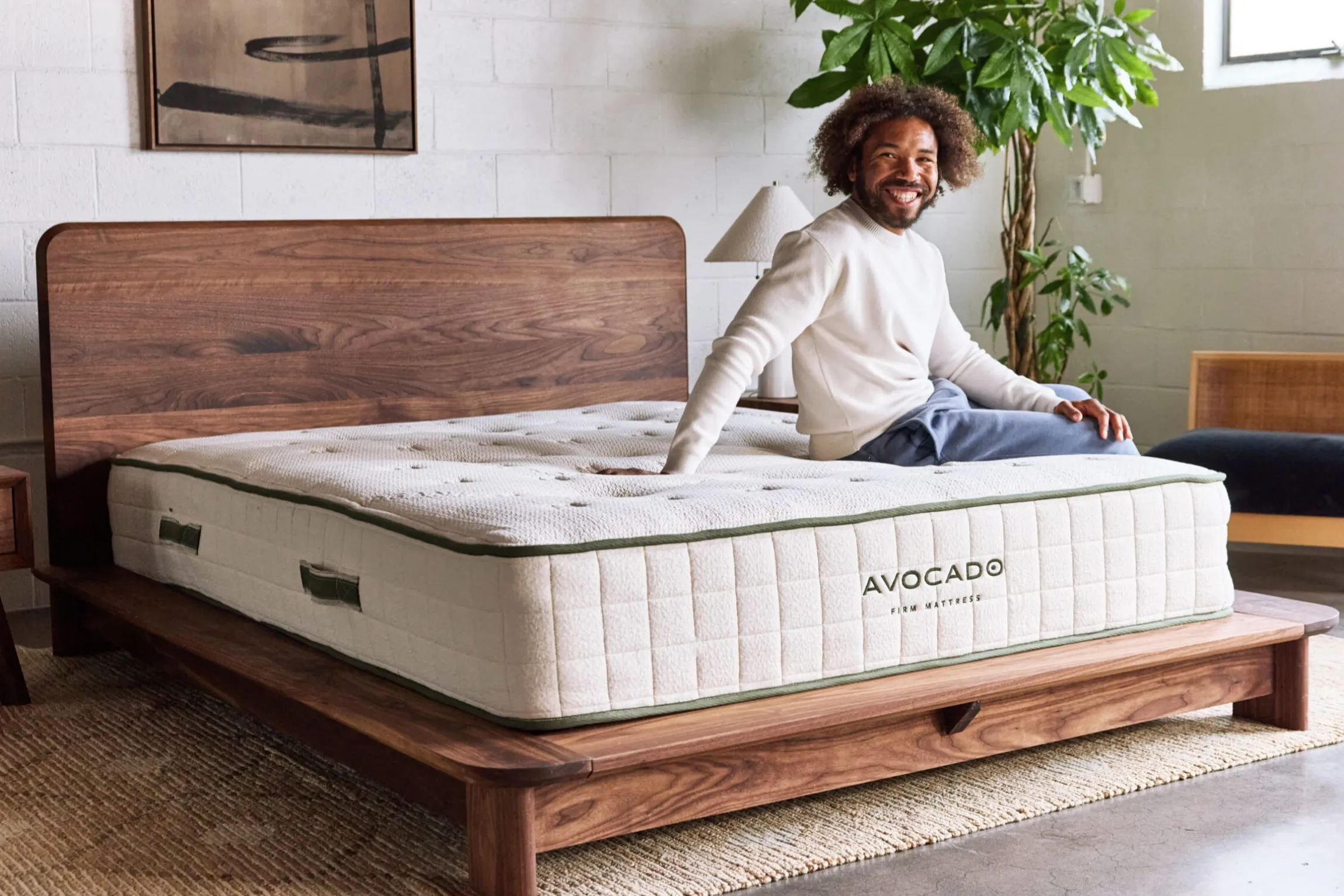 Avocado Green Hybrid Firm Mattress 11.5"