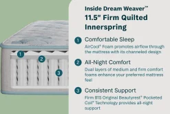 BeautySleep Dream Weaver Firm Tight Top Mattress 11.5"