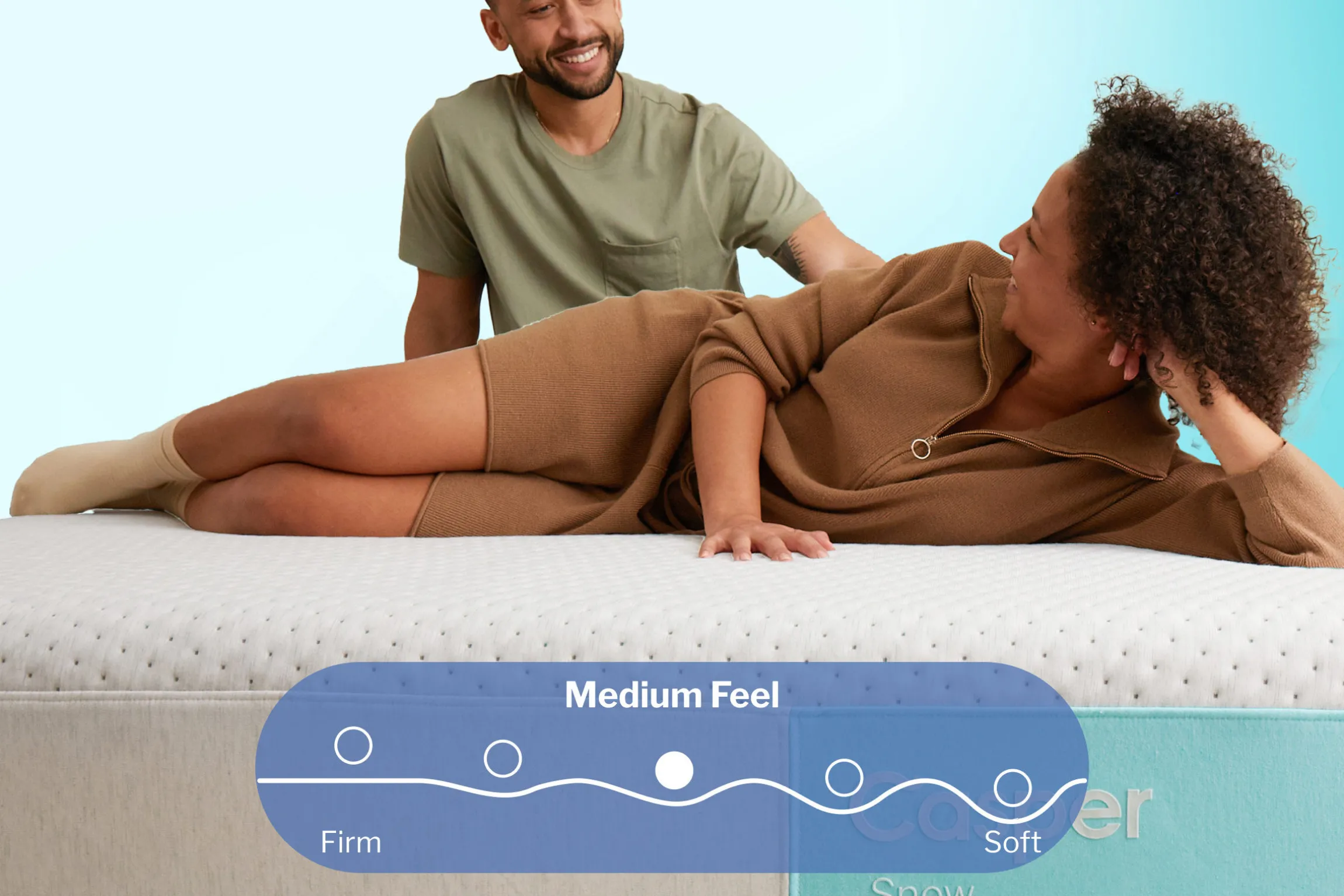 Casper Snow Medium Firm Mattress 12"