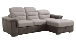Homelegance Alfio Sectional with pullout bed and hidden storage