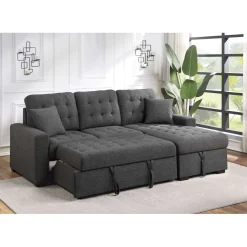 Homelegance McCafferty Sectional with pullout bed and hidden storage